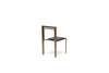 Inheritance Dining Chair - Antique Brass & Obsidian Leather