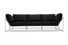 Inheritance Sofa - Black Wool & Bone Frame