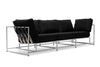 Inheritance Sofa - Black Wool & Bone Frame