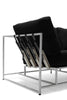 Inheritance Sofa - Black Wool & Bone Frame