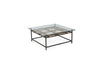 Inheritance Coffee Table - Taupe & Blackened Steel