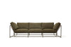 Inheritance Sofa - Dark Olive Heavy Canvas & Blackened Steel