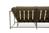 Inheritance Sofa - Dark Olive Heavy Canvas & Blackened Steel