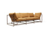 Inheritance Sofa - Desert Tan Heavy Canvas & Marbled Rust