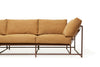 Inheritance Sofa - Desert Tan Heavy Canvas & Marbled Rust