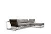 Inheritance Sectional - Grey Wool & Blackened Steel