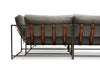 Inheritance Sectional - Grey Wool & Blackened Steel