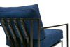 Inheritance Armchair - Indigo Canvas & Blackened Steel