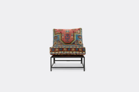 Kenn x King Kennedy Rugs Chair - Turkish Rug & Blackened Steel