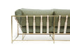 Inheritance Sofa - Olive Canvas & Tarnished Brass