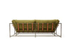 Inheritance Two Seat Sofa - Olive Twill Canvas & Blackened Steel