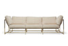 Inheritance Sofa - Natural Canvas & Polished Brass