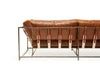 Inheritance Two Seat Sofa - Waxed Cognac Leather & Antique Nickel