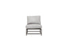 Inheritance Chair - Smooth Grey Leather & Blackened Steel